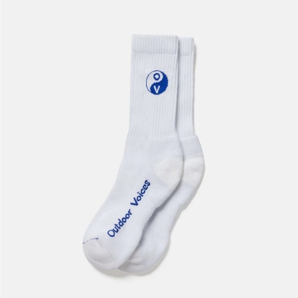 Outdoor Voices Graphic Crew Socks Bundle of 2 Women’s size S/M NWT